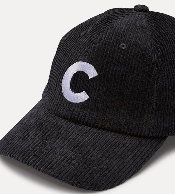 Black Corduroy Hat