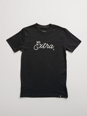 Load image into Gallery viewer, black Extra tee front