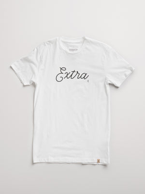 Load image into Gallery viewer, white Extra Tee front